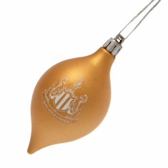 Newcastle United decorațiuni de Crăciun 3pk Vintage Bauble