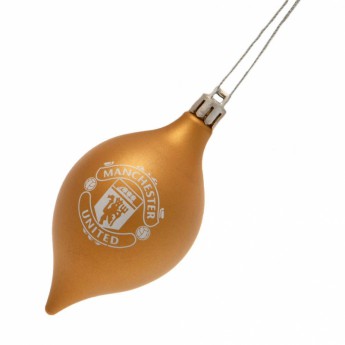 Manchester United decorațiuni de Crăciun 3pk Vintage Bauble
