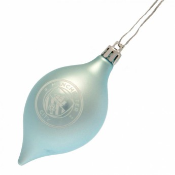 Manchester City decorațiuni de Crăciun 3pk Vintage Bauble