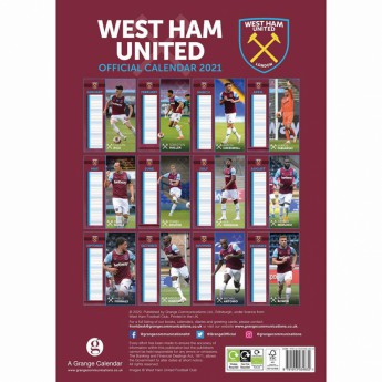 West Ham United calendar 2021