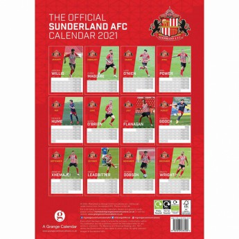 Sunderland calendar 2021