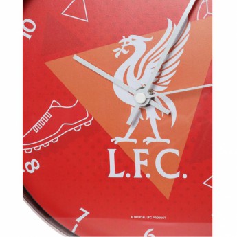 FC Liverpool ceasuri Wall Clock red