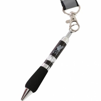 FC Liverpool șnur pentru gât cu stilou black and grey Lanyard Pen