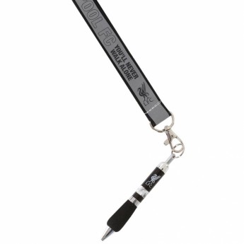 FC Liverpool șnur pentru gât cu stilou black and grey Lanyard Pen
