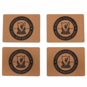FC Liverpool față de masă 4pk Cork Placemat Set