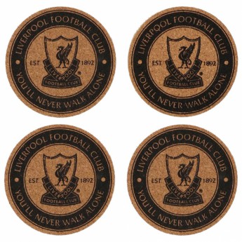 FC Liverpool suport pentru oale 4pk Cork Coaster Set