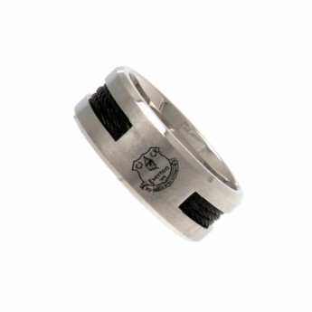 FC Everton inel Black Inlay Ring Large