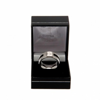 FC Everton inel Black Inlay Ring Large