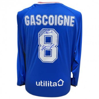 Legende tricou de fotbal Rangers Gascoigne 2019-2020 Signed Shirt