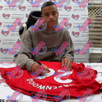Legende tricou înrămat Rashford and Greenwood 2019-2020 Signed Shirts (Dual Framed)