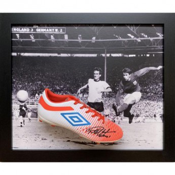 Legende gheată de fotbal în ramă Hurst Signed Boot (Framed)