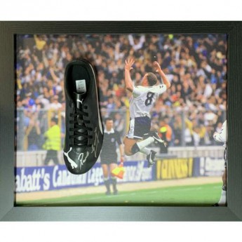 Legende gheată de fotbal în ramă Gascoigne Signed Boot (Framed) Tottenham Hotspur