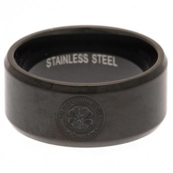 FC Celtic inel Black IP Plated Ring Small