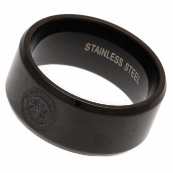 FC Celtic inel Black IP Plated Ring Small