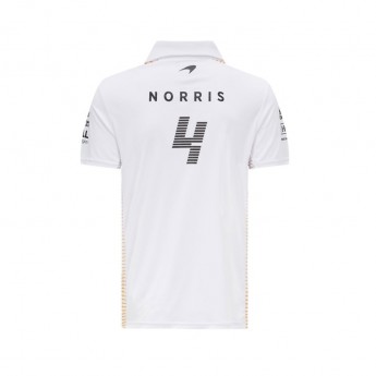 Mclaren Honda tricou polo Norris White F1 Team 2021