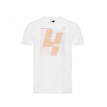 Mclaren Honda tricou de bărbați Lando NO4 White F1 Team 2021