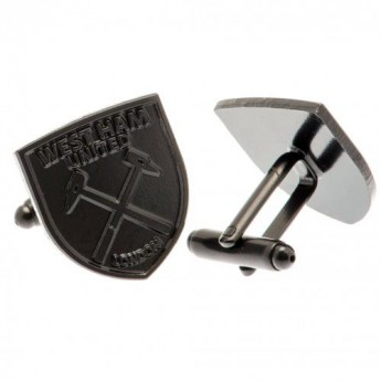 West Ham United butoni Black IP Cufflinks