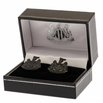 Newcastle United butoni Black IP Cufflinks