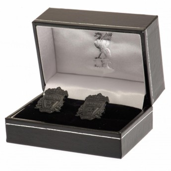 FC Liverpool butoni Black IP Cufflinks