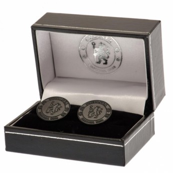 FC Chelsea butoni Black IP Cufflinks