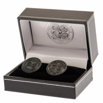 FC Celtic butoni Black IP Cufflinks