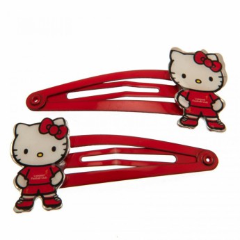 FC Liverpool agrafe și elastice de păr Hello Kitty