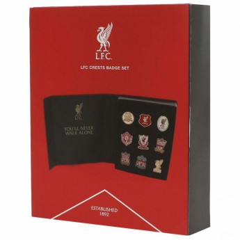 FC Liverpool set embleme 9pc Retro Crest