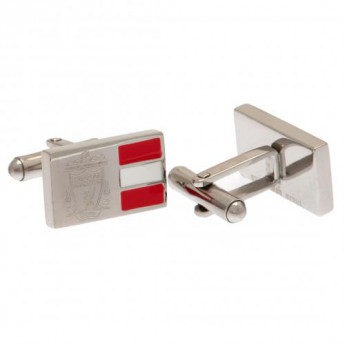 FC Liverpool butoni Stainless Steel Stripe Cufflinks