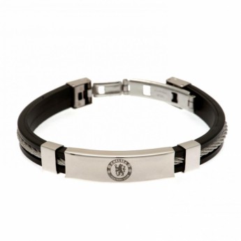 FC Chelsea brătară din silicon Silver Inlay Silicone Bracelet