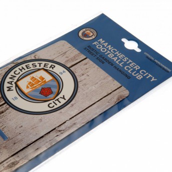 Manchester City semn metalic garden sign