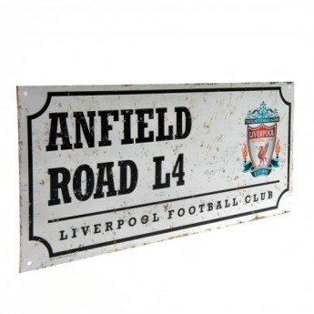 FC Liverpool semn pe perete street sign retro