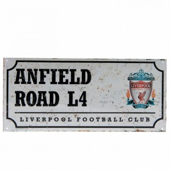 FC Liverpool semn pe perete street sign retro