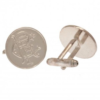 FC Rangers butoni silver plated formed cufflinks
