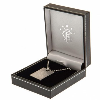 FC Rangers lănțișor de gât cu pandantiv câine dog tag
