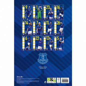 FC Everton calendar 2022
