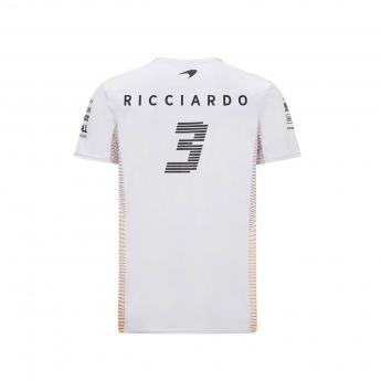 Mclaren Honda tricou de bărbați Ricciardo White F1 Team 2021