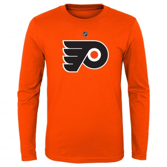 Philadelphia Flyers tricou cu măneci lungi pentru copii primary logo