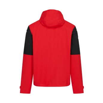Ferrari geacă de bărbați cu glugă rain jacket redblack F1 Team 2022