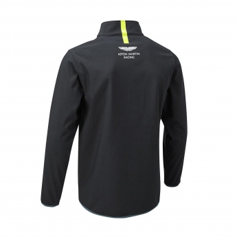 Aston Martin geacă de bărbați cu glugă softshell color navy blue F1 Team 2021