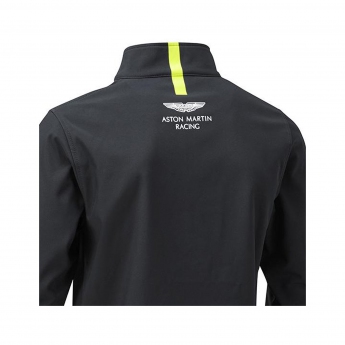 Aston Martin geacă de bărbați cu glugă softshell color navy blue F1 Team 2021