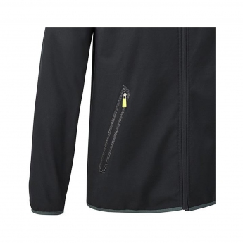 Aston Martin geacă de bărbați cu glugă softshell color navy blue F1 Team 2021