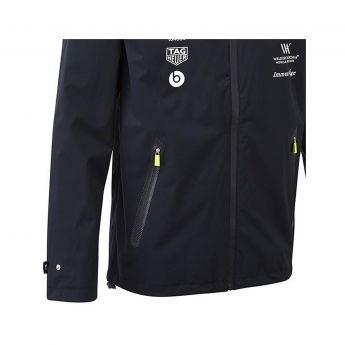 Aston Martin geacă de bărbați cu glugă team rain jacket navy blue