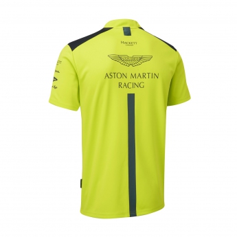 Aston Martin tricou polo mens team polo shirt lime
