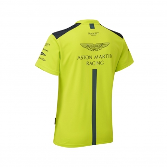 Aston Martin tricou polo de damă team polo shirt lime