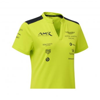 Aston Martin tricou polo de damă team polo shirt lime
