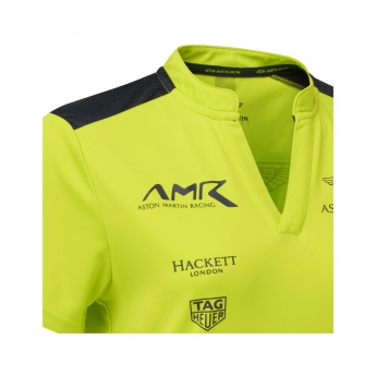 Aston Martin tricou polo de damă team polo shirt lime