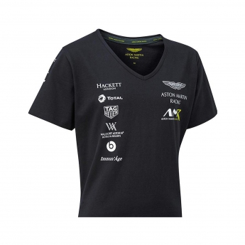 Aston Martin tricou de dama team t-shirt navy blue