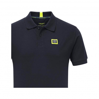 Aston Martin tricou polo travel polo shirt navy blue