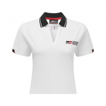 Toyota Gazoo Racing tricou polo de damă logo polo shirt white