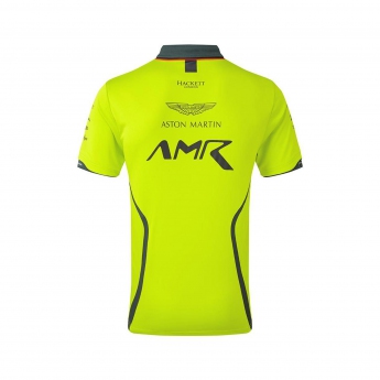 Aston Martin tricou polo team polo shirt yellow